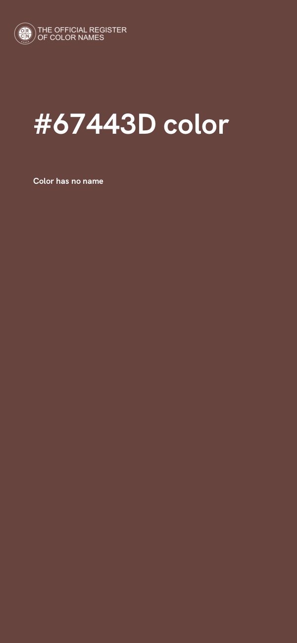 #67443D color image