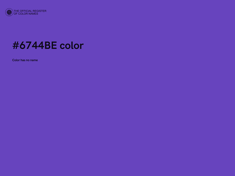 #6744BE color image