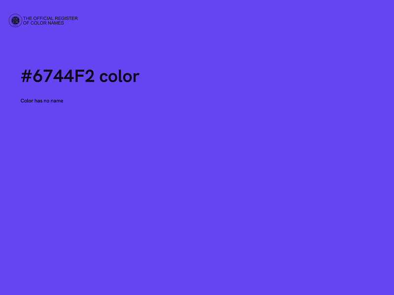 #6744F2 color image