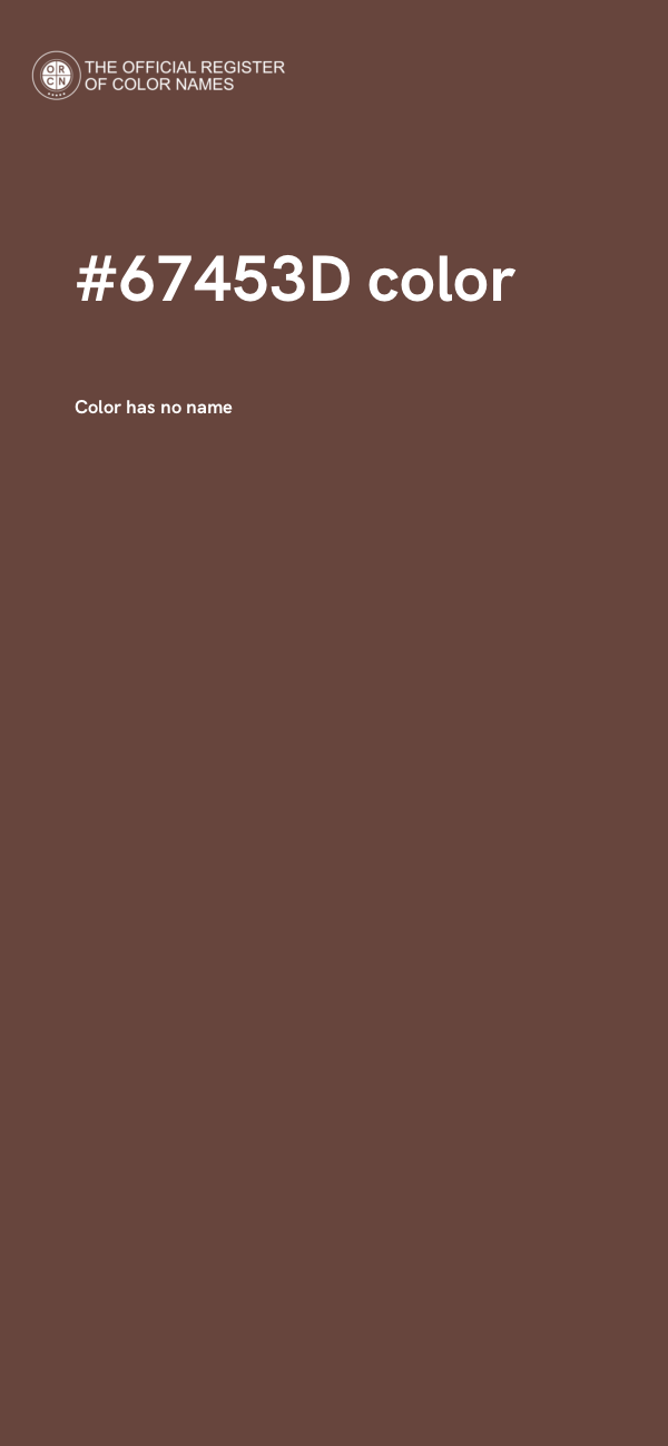 #67453D color image
