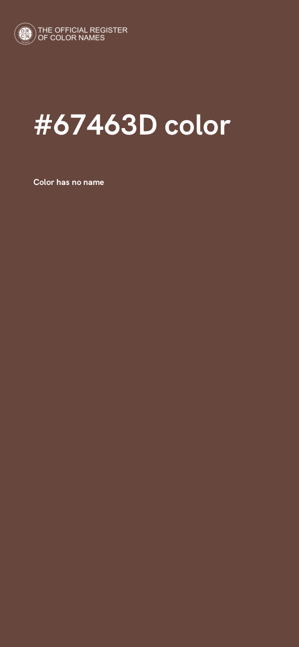 #67463D color image