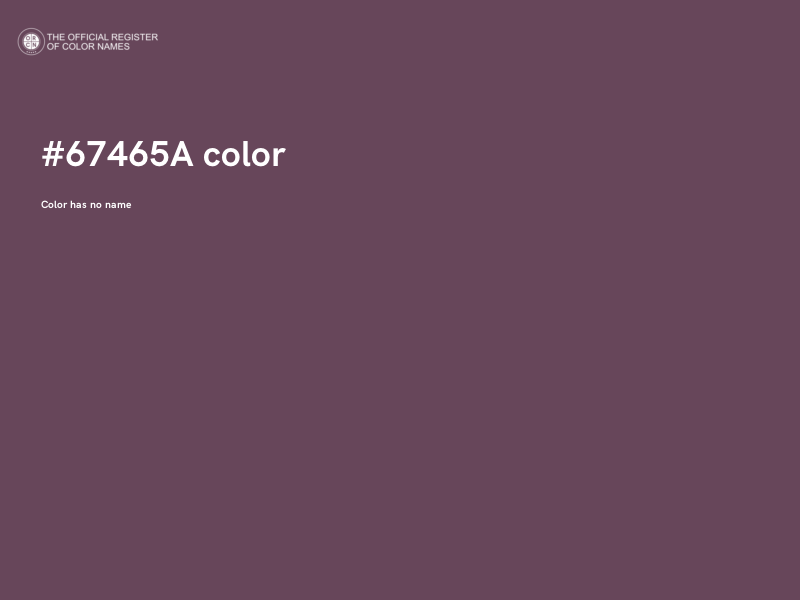 #67465A color image