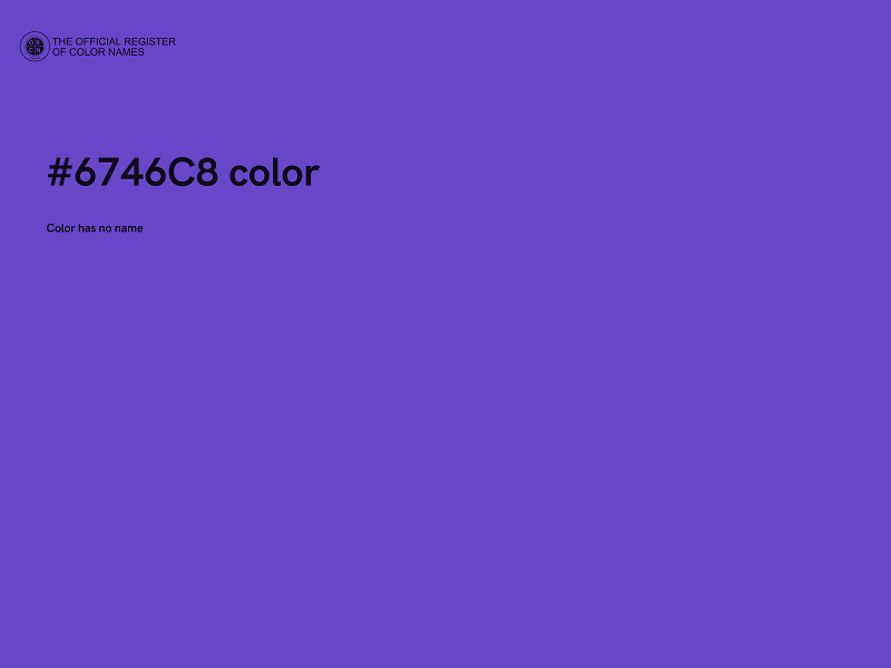 #6746C8 color image