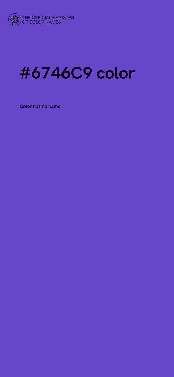#6746C9 color image