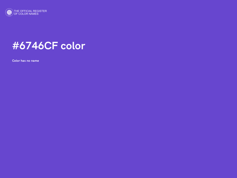 #6746CF color image