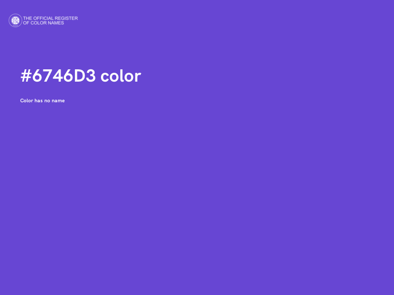 #6746D3 color image