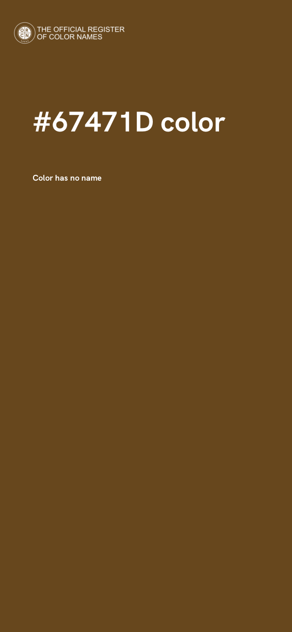 #67471D color image