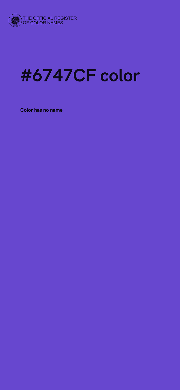 #6747CF color image