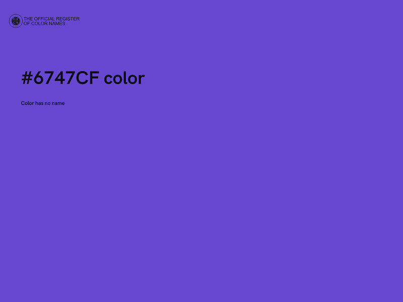 #6747CF color image