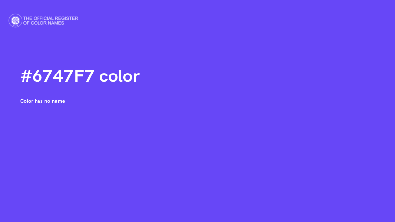 #6747F7 color image