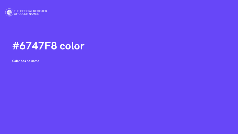 #6747F8 color image
