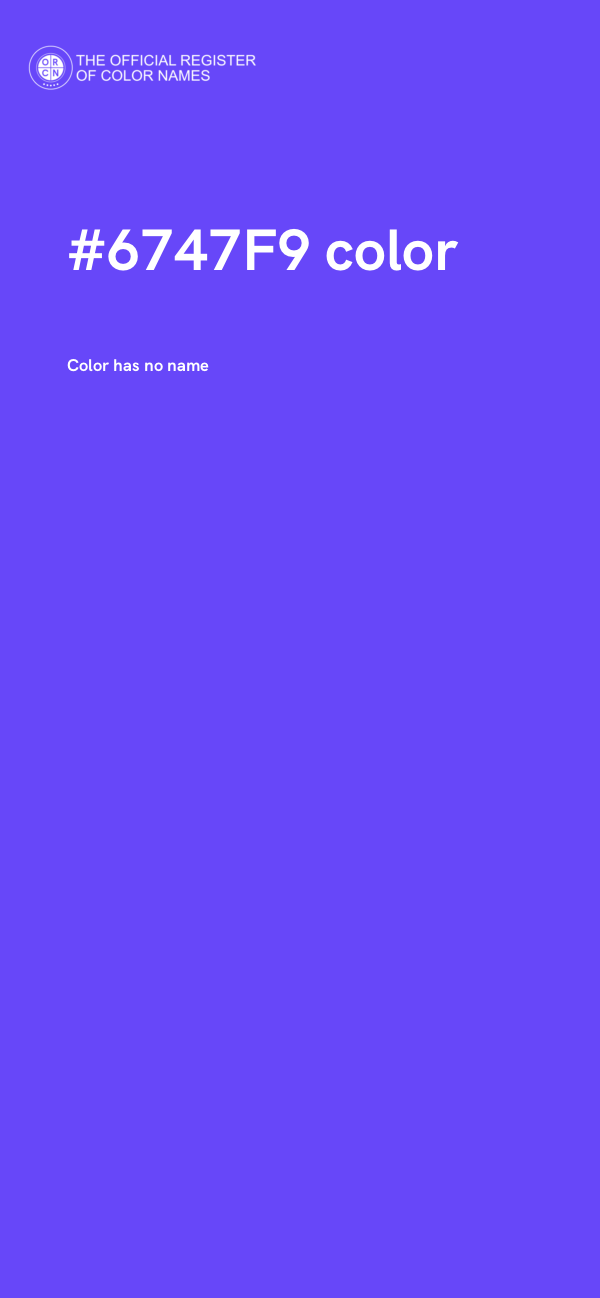 #6747F9 color image