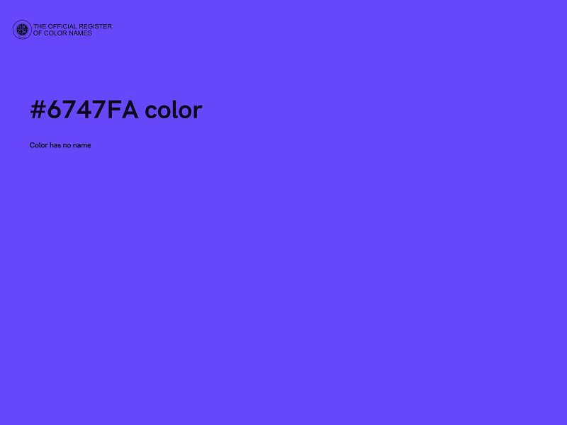 #6747FA color image