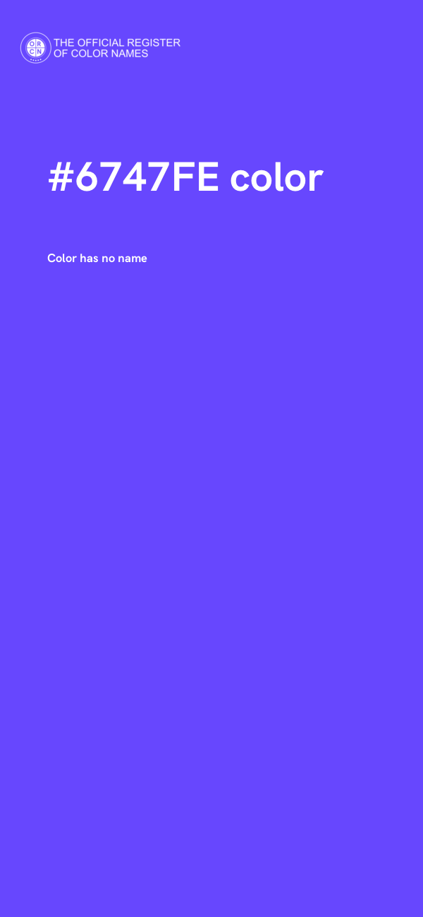 #6747FE color image