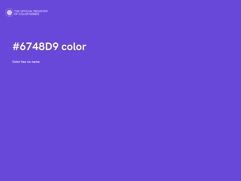 #6748D9 color image