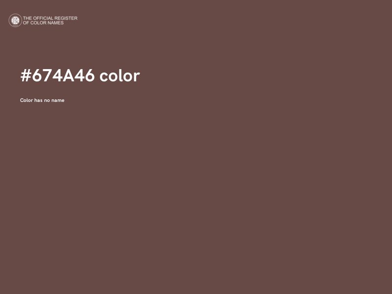 #674A46 color image