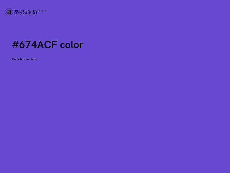 #674ACF color image