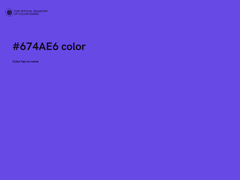 #674AE6 color image