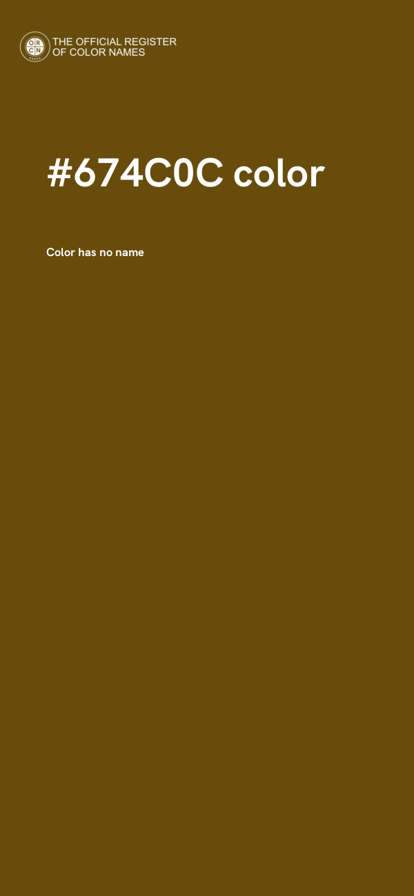 #674C0C color image