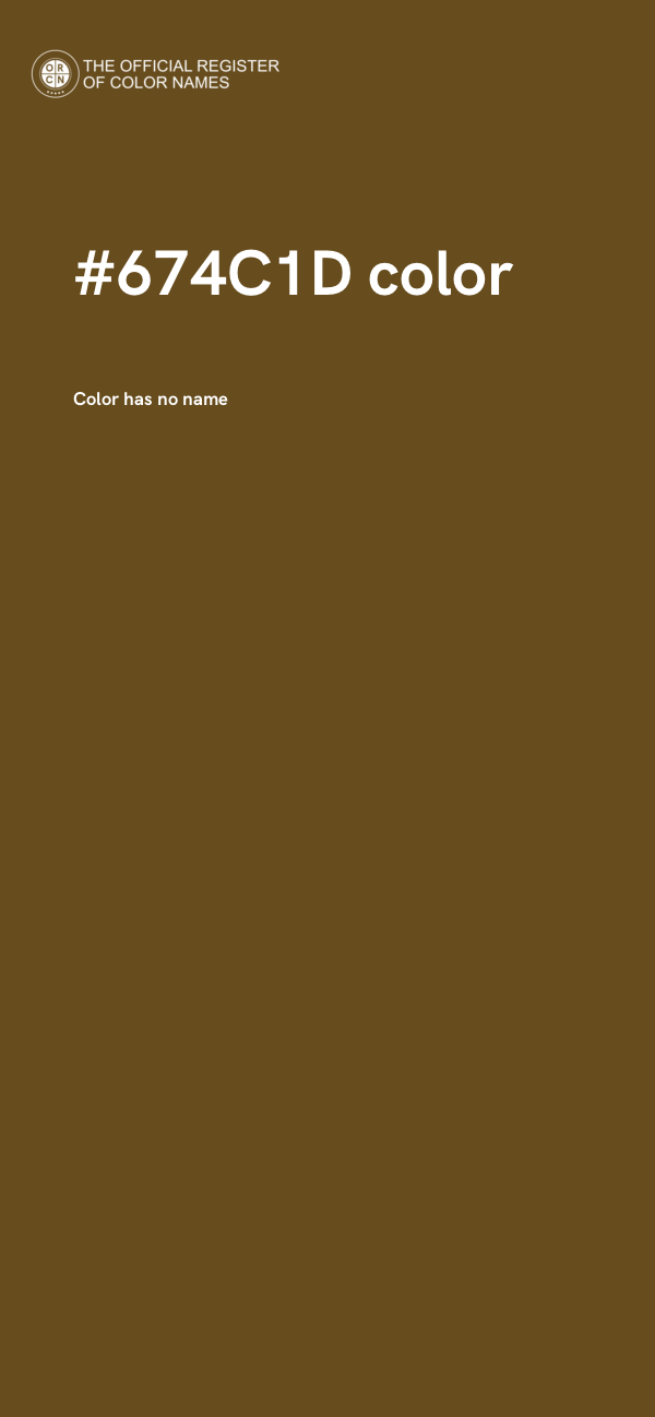 #674C1D color image