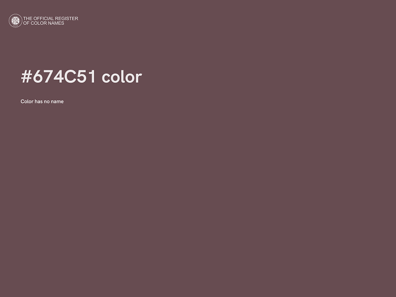 #674C51 color image