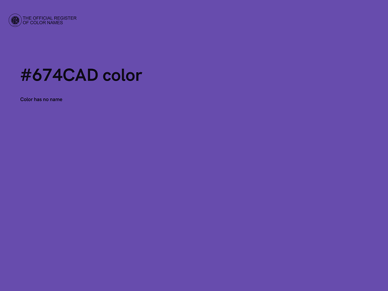 #674CAD color image