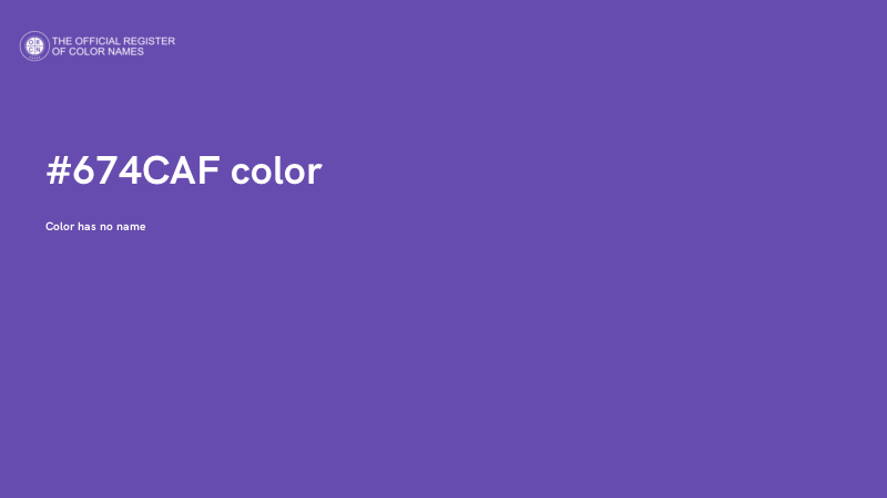 #674CAF color image
