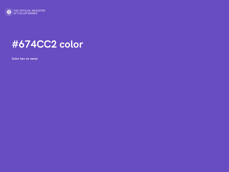 #674CC2 color image