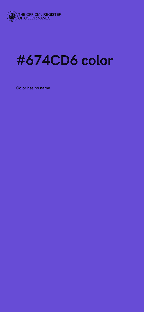 #674CD6 color image
