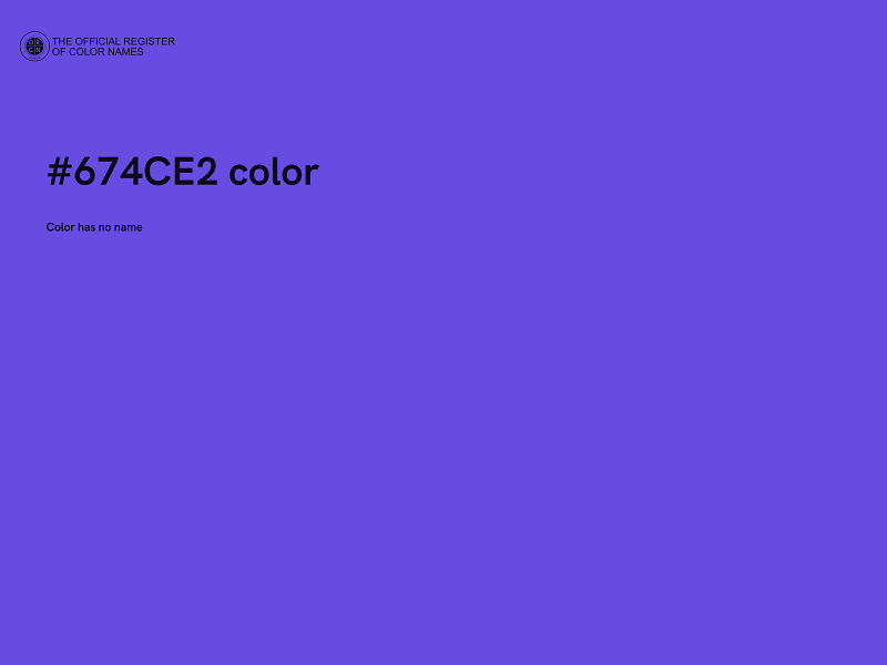 #674CE2 color image