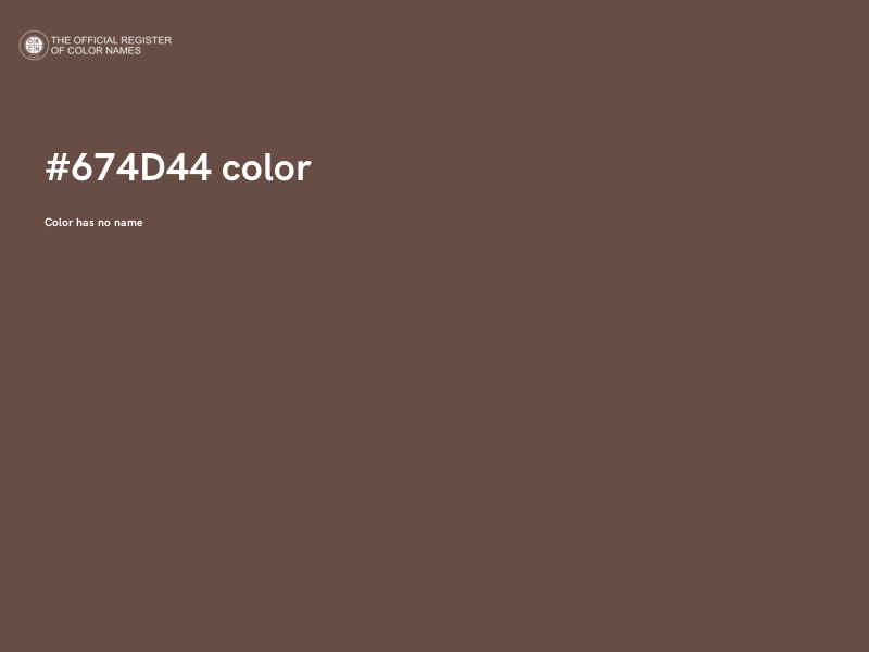 #674D44 color image