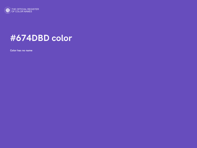 #674DBD color image