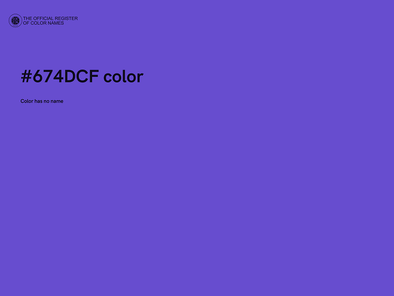 #674DCF color image