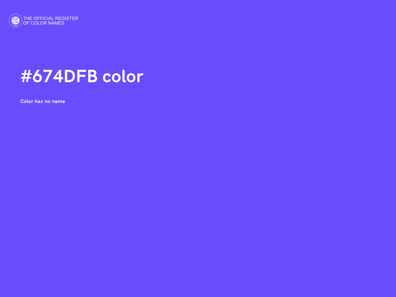 #674DFB color image
