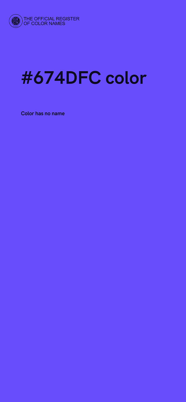 #674DFC color image