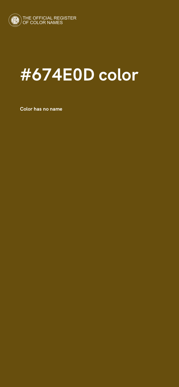 #674E0D color image
