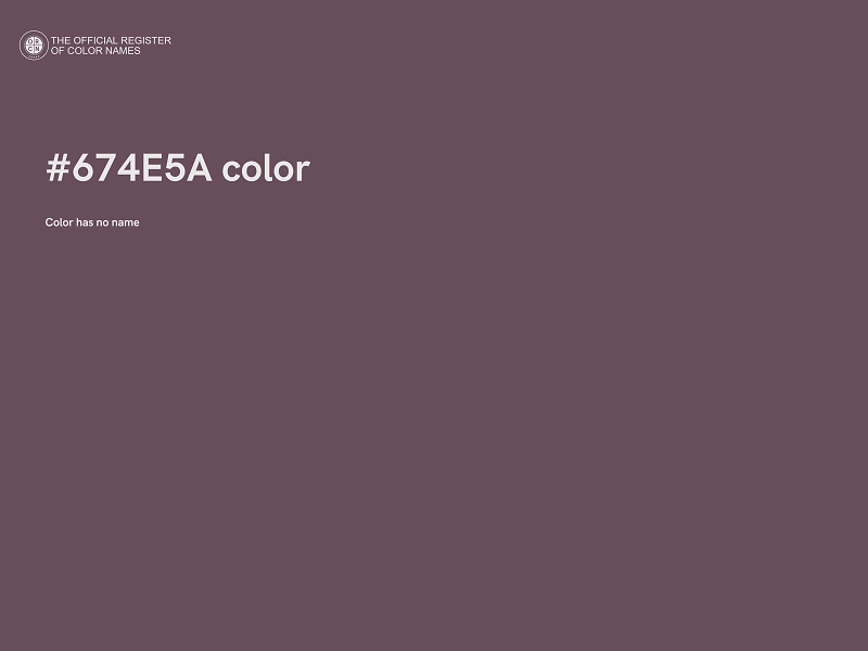 #674E5A color image