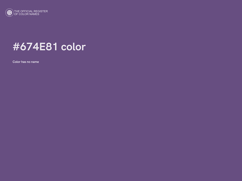 #674E81 color image