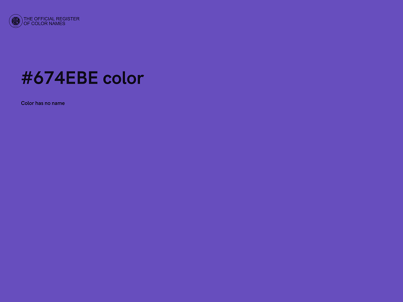 #674EBE color image