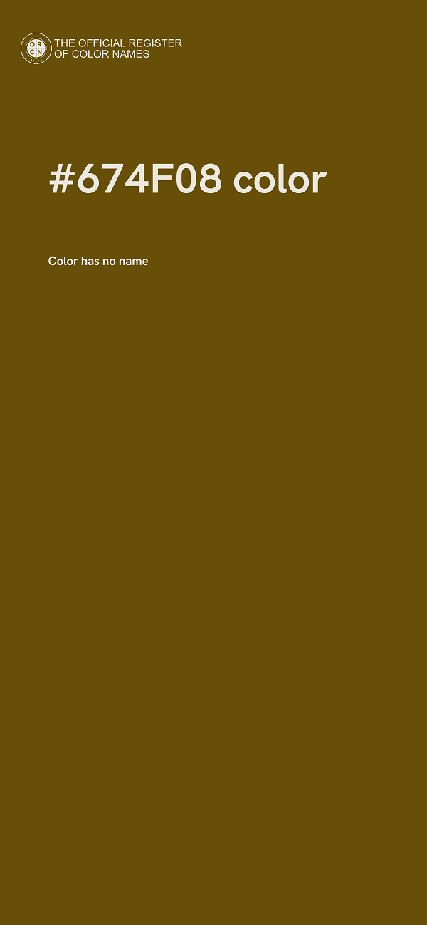 #674F08 color image