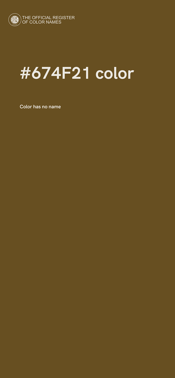 #674F21 color image