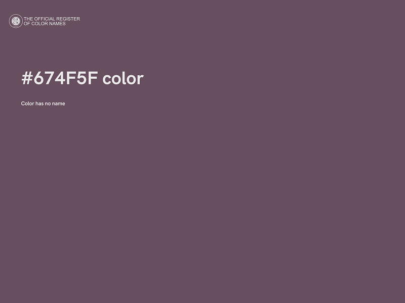 #674F5F color image