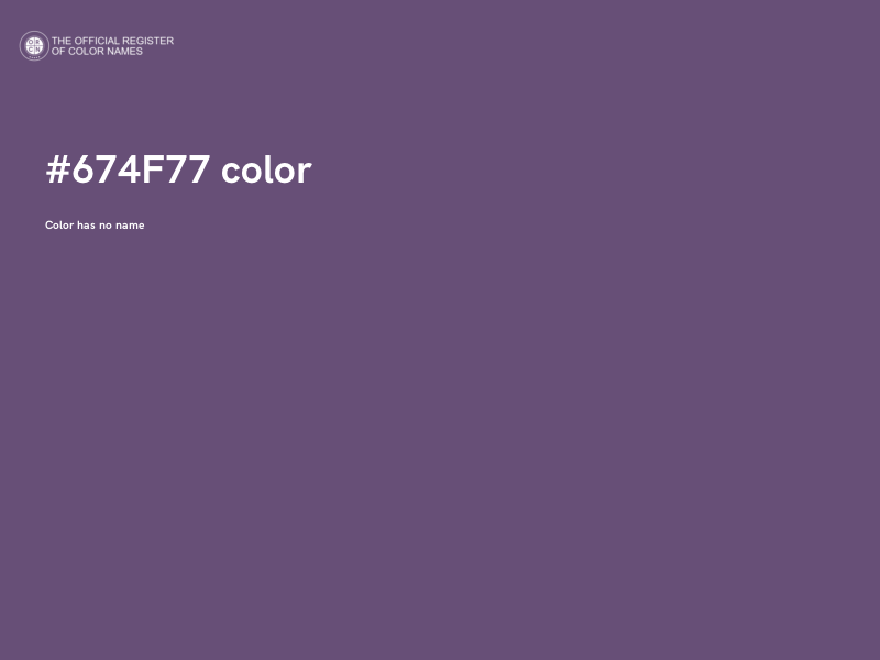 #674F77 color image