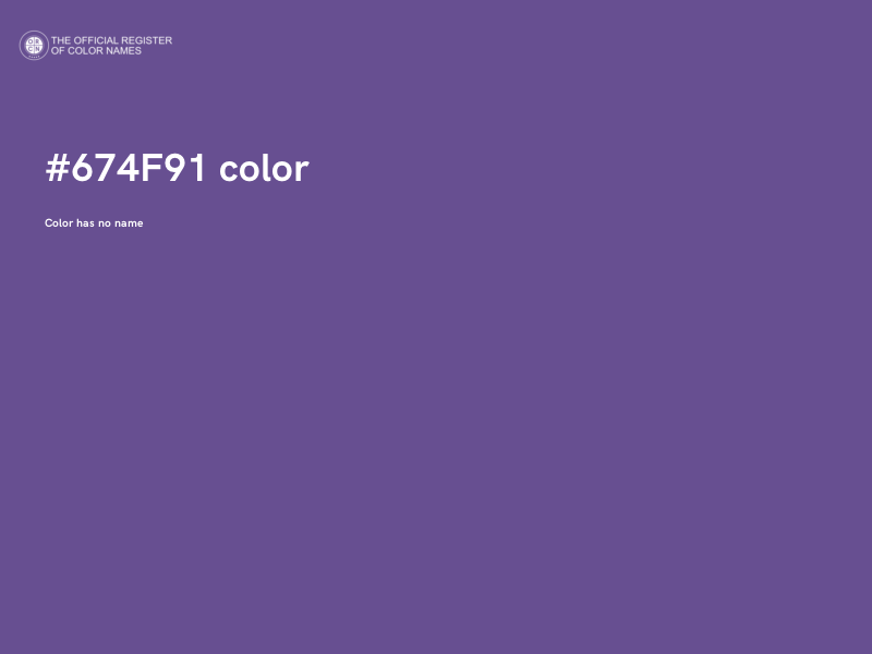 #674F91 color image