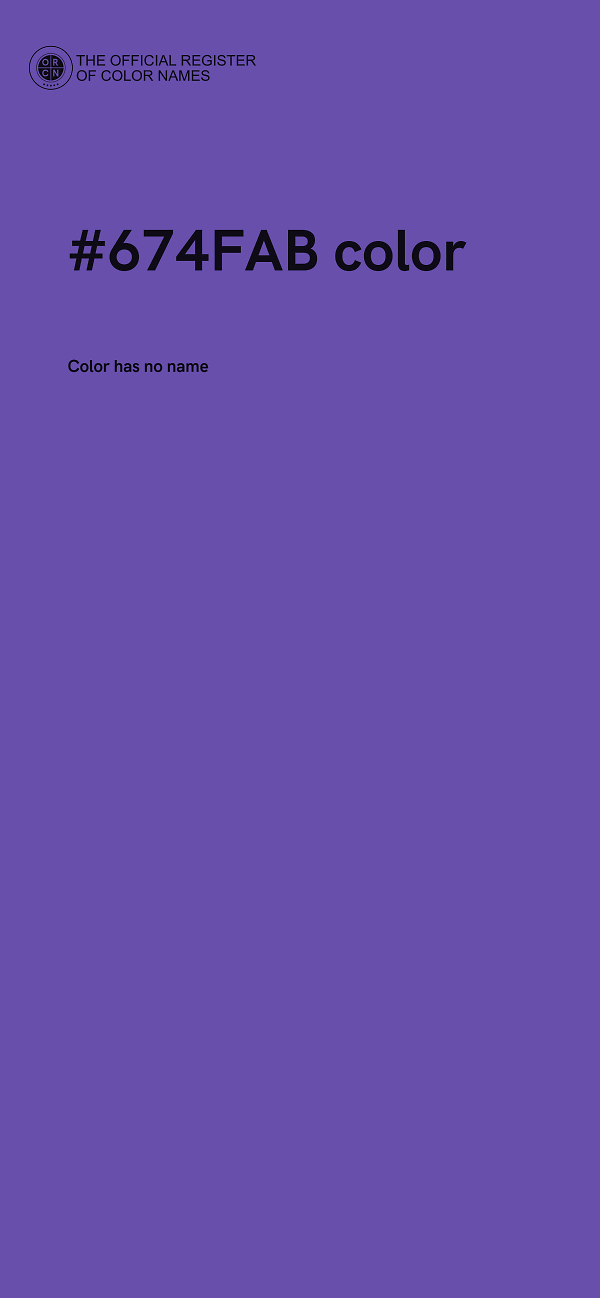 #674FAB color image