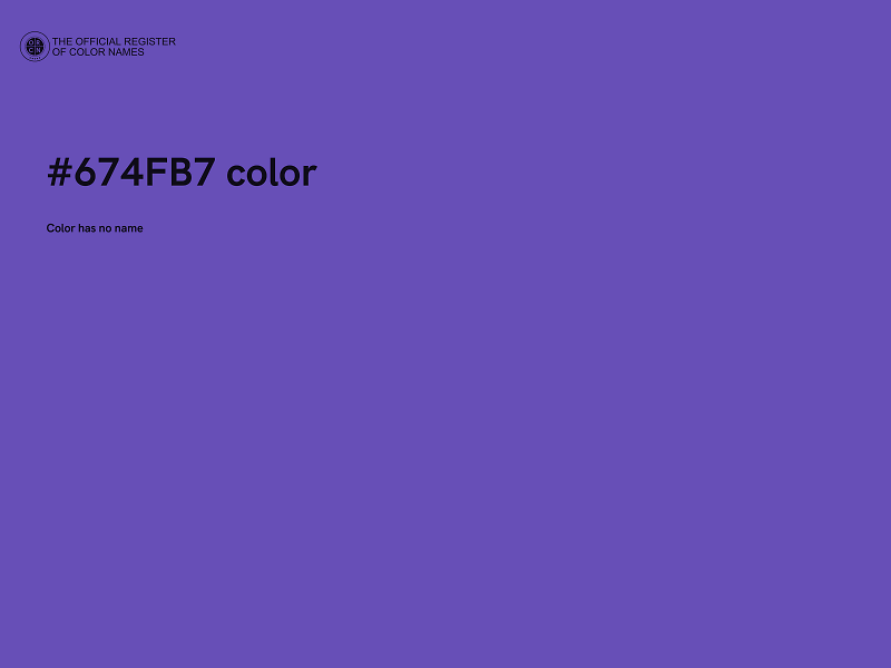 #674FB7 color image
