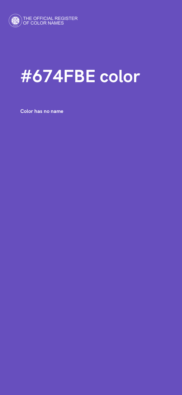 #674FBE color image