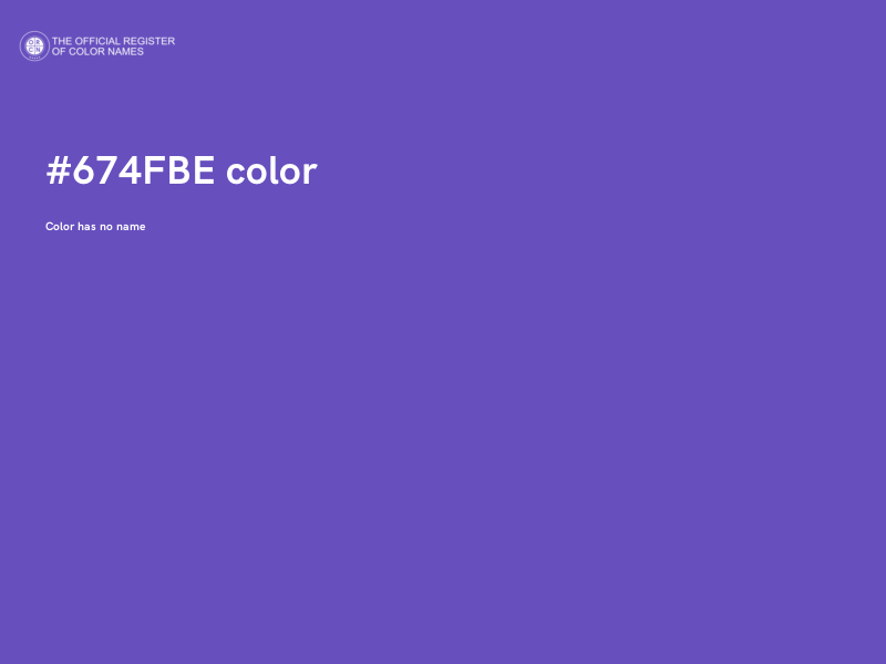 #674FBE color image