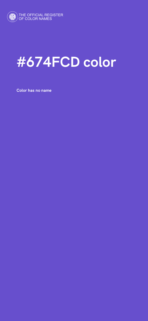 #674FCD color image