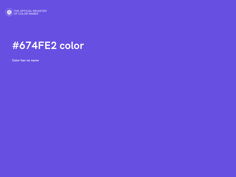 #674FE2 color image
